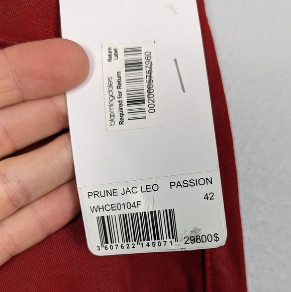 Bridget Cropped High-Rise Instasculpt Bootcut Red Jeans Size 31 - Picture 7 of 16